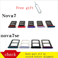 SIM card tray for Huawei Nova 7SE, SIM card holder, slot adapter and micro SD card, with free eject pin tool. 