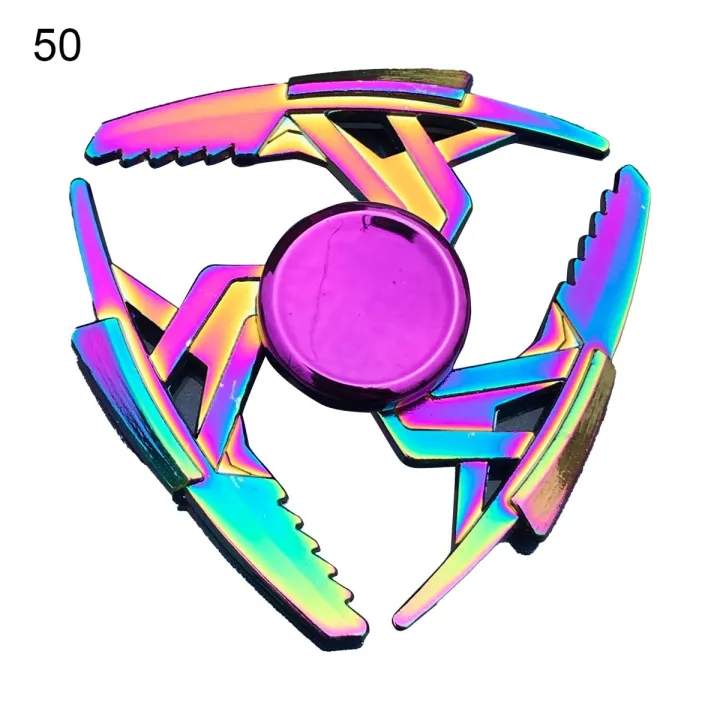 Decompression Fashionable Metal Rainbow Fidget Spinner