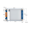 1.54inch E-Ink Display Module forArduino, STM32, SPI EPaper Screen 1.54inch-E-Paper-Module-(G). 