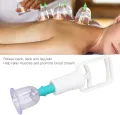 6pcs Cupping Cup,Professional Cupping Therapy Set Plastic Vacuum Suction Cup with Hand Pump for Back Neck Pain. 