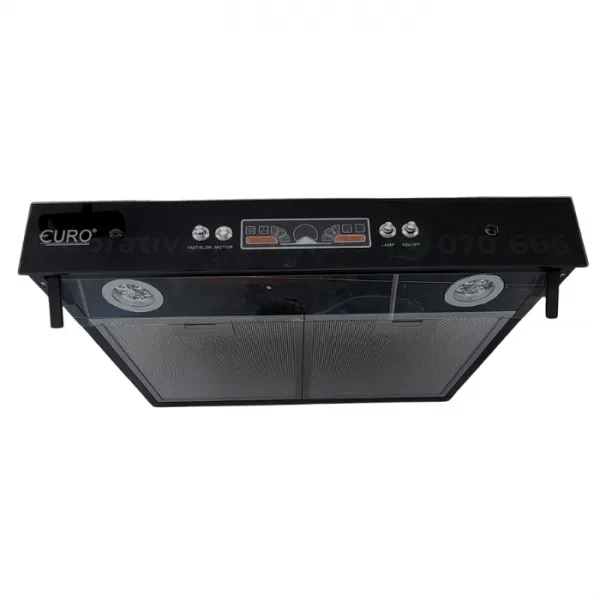 Euro 60cm Wide Tempered Glass Cooker Hood