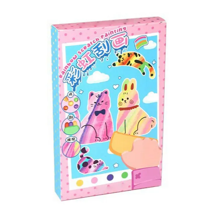 1%20Set%20DIY%20Rainbow%20Scratch%20Painting%20Kit%20with%20Paints%20Pens%20Scraper%20Sticker%20Educational%20Rainbow%20Scratch%20Art%20Paper%20Toy%20Birthday%20Gift%20-%20Image%204