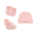 3Pcs/Set Newborn Hat Gloves Socks Set For Baby Boy Girl Cotton Cap Beanie Soft Infant Nightcap. 