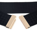 Wide Elastic Belt Solid Color Corset Belt Metal Buckle Lady Fashion Stretch Cinch Waistband Women Waist Belt. 