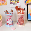 DIY Pen container Desktop Ins Folding pen container Transparent pen container for Students Stationery storage Office. 