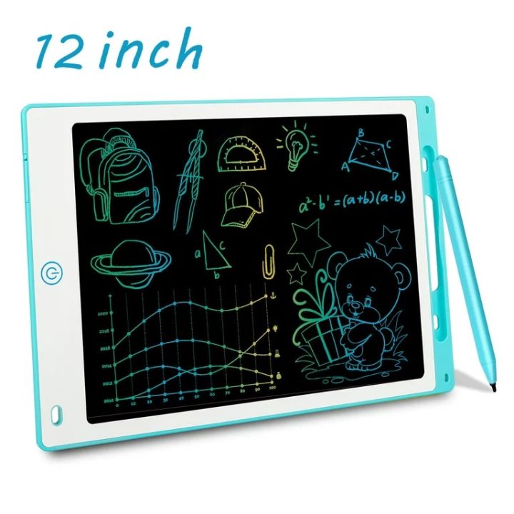 12 inches LCD Writing Tablet for Kids, TSV Electronic Drawing Tablets Reusable Doodle Board Writing Pad with Lock Erase Button, Educational Learning Toys for Boys and Girls