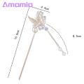 Faux Pearl Hairpin Exquisite Chinese Style Hair Stick with Pearl Tassel Design Elegant Hair Accessory for Southeast Asian Ladies. 