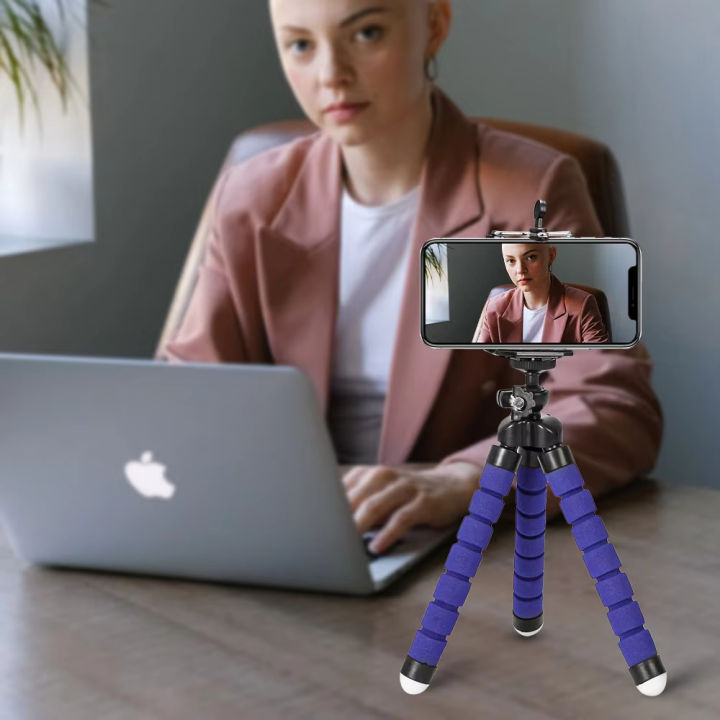 Tripod%20Flexible%20Sponge%20Octopus%20Adjustable%20Mini%20Camera%20Tripod%20For%20Phone%20Holder%20Clip%20Stand%20For%20IPhone%20Xiaomi%20Huawei%20Ipad%20-%20Image%203