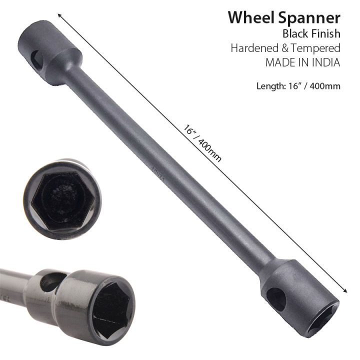 Wheel Spanner Wrench - 24 X 26 - Black