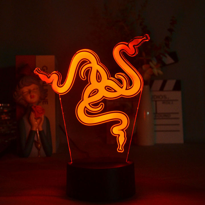Game Razer Blade Logo 3D Illusion Night Lamp Novelty Gift for