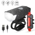 2 Pcs Bicycle Rechargeable Front And Back Cycle Light Cycling Lamp USB Headlight With Rear Light Bike Light Bicycle Front Light Bicycle Rear Light Cycle Lights Bicycle Lamp Cycling Parts  Bicycle Accessories. 