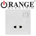 Orange Electric - 13A Plug Base Two Pin Switched Socket Outlet Switch Socket. 