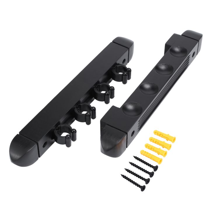 4 Holes Wall Mounted Hardwood Billiard Cue Rack Pool Cue Rack | Daraz.lk
