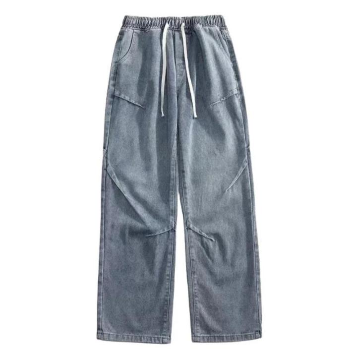 New%20Hip%20Hop%20Fashion%20Drawstring%20Jeans%20Men's%20Streetwear%20Vintage%20Wide%20Leg%20Straight%20Denim%20Trousers%20Y2K%20Baggy%20Pantalones%20Hombre%20-%20Image%206