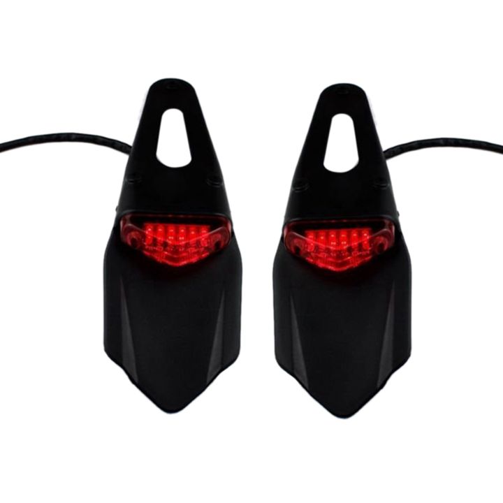 2X Rear LED Brake Red Tail Motocross Motocross XR CRF KLX EXC
