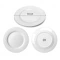 10.5 inches ,6 PCS Ceramic White Plates Basics 6 pieces of White Dinner Plate Set. 