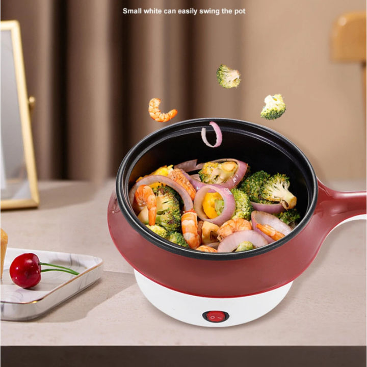 Portable Rice Cooker - 18cm Compact Design with 600W Multi ...
