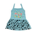 Dotted Floral 6-12 Months Girls Sleeveless Frock Printed Cotton Dresses. 