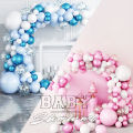 Pink and Blue Theme Complete Set Mega Pack Balloon Arch Garland Kit Multicolor Macaron Balloons Wedding Birthday Party Decoration balloons Garland Birthday celebration party decoration pink balloon theme Full set. 