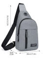 Men's Chest Bag New Fashion Korean-Style Casual Sports Water-Proof Shoulder Crossbody Bag Cross Body Chest Bag for Men. 