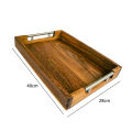 Wooden Serving Tray with Handles/ High-Grade Nadun Serving Tray Wooden Tea Breakfast Tray. 