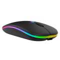 Mouse Rechargeable rgb Wireless  USB Bluetooth-compatible RGB Mouse Silent Ergonomic Mouse With Backlight For Laptop PC ipad & samrt phone. 