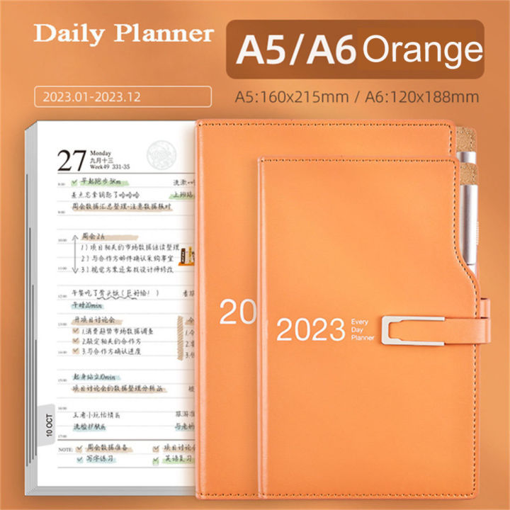 Agenda%202023%20Planner%20Organizer%20Diary%20A5%20A6%20Notebook%20Daily%20Journal%20Stationery%20Notepad%20Calendar%20Sketchbook%20Office%20Note%20Book%20-%20Image%209