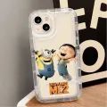 Cartoon Lovely M-Minions Clear Soft Case For iPhone 16 15 14 13 12 11 Pro Max XS X XR 8 7 Plus SE 2020 Silicone Protective Cover. 