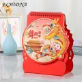 Bright Colors Desk Calendar 2023 Dragon Year Desk Calendar Vibrant Colors Exquisite Patterns Easy-to-read for Students Home Office Year of the Dragon Desk Calendar. 