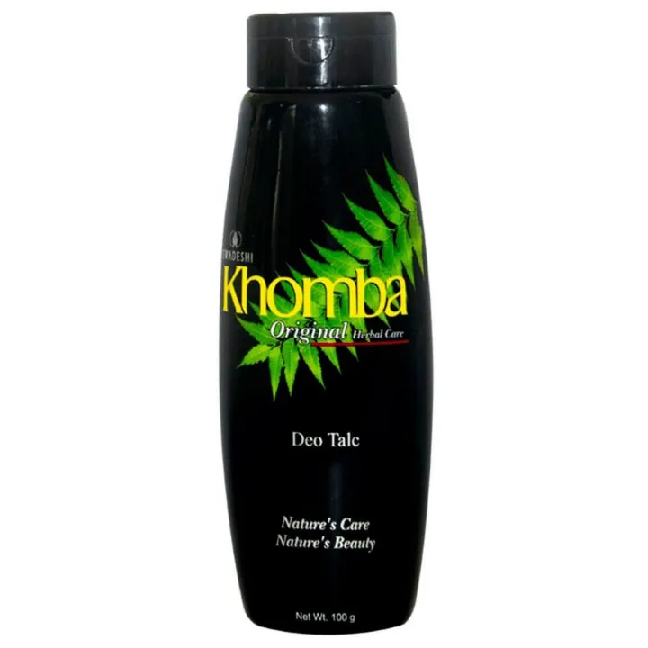 SWADHESHI khomba Herbal Talc - With - 100G