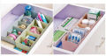 Fine Storage With Dividers Socks Tidy Organizer Plastic 5 Divider Cosmetic Storage Cells Drawer Bra Box Closet Bins Organizer. 