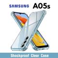 Samsung Galaxy A05s Shockproof Case - Transparent Protective Clear Back Cover Silicone Bumper Soft Case For Girls Boys Cute New. 