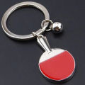 Metal Badminton Keychain Simulation 3D Badminton Pendant Gymnasium Sport Pendant. 