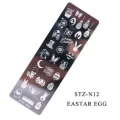 1Pc Leaf Flowers Butterfly Cat Geometry Animals Nail Stamping Plates Transparent Silicone Nail Stamp With Scraper/DIY Nail Print Art Stamping Stamper Plate. 