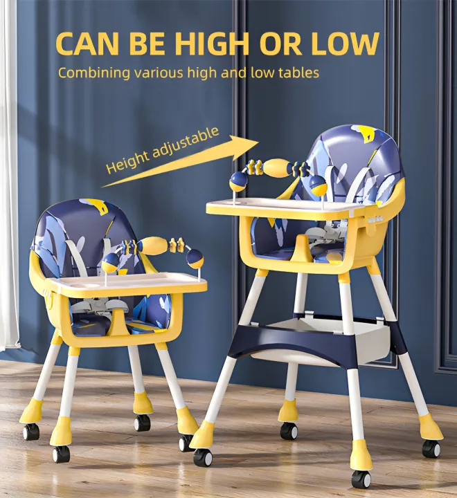 High Chair Lifting Dining Table and Chairs Seats Baby Dining Chairs Eating | LITTLE WAVES |