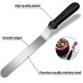 Multi-Function Stainless Steel Cake Icing Spatula Knife Set, Pack of 3 Steel, Plastic Cake Server  (Multicolor)/ Cake Palette Knife Steel Icing Spatula 3 Pieces Set Cake Knife Cream Icing Frosting Spatula Baking Kitchen Pastry Cake Decoration Tool.. 