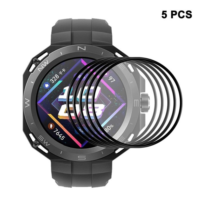 5pcs For Huawei Watch GT Cyber ENKAY 3D Full Coverage Soft PC Edge - Main Image