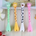 【HOT】 1Pc 0.5Mm Black Refill Signature Pens Creative Cartoon Cute Giraffe Standable Gel Pen School Office Supplies For Children's Gift. 