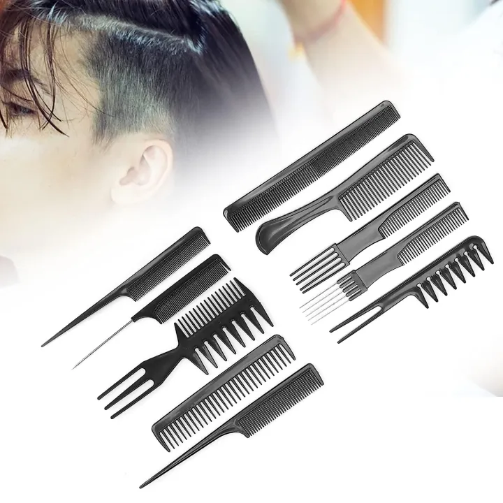 10Pcs%20Hairdressing%20Comb%20Set%20Hair%20Styling%20Pro%20Kit%20Professional%20Barber%20Salon%20Gift%20Black%20Color%20Set%20Portable%20Set%20Hair%20Care%20Style%20Accessory%20Comb%20for%20Women%20Men%20-%20Image%207