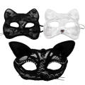 Lace Eye Mask Halloween Cosplay Fox Mask Women Girl Half Face Party Masquerade Birthday Wedding Animal Cat Masks. 