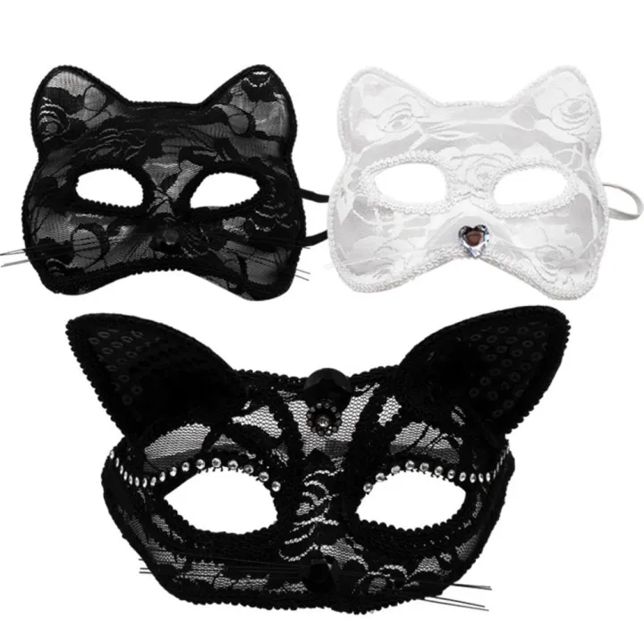 Lace%20Eye%20Mask%20Halloween%20Cosplay%20Fox%20Mask%20Women%20Girl%20Half%20Face%20Party%20Masquerade%20Birthday%20Wedding%20Animal%20Cat%20Masks%20-%20Image%202