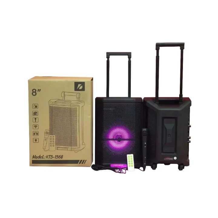 KTS Speaker 8 Inch Trolley style KTS-1368 Modern latest custom-made wireless speaker true wireless