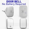 Wireless Self-powered Outdoor Doorbell No Battery Required Waterproof Transmitter 220V EU Receiver Doorbell Set for Home Control Wireless Self-powered Outdoor Doorbell No Battery Required Waterproof Transmitter 220V EU Receiver Doorbell Set for Home Cont. 