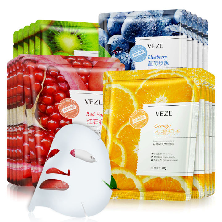 20Pcs%20Face%20Mask%20Sets%20Fresh%20Fruit%20Face%20Care%20Sheet%20Masks%20Hydrating%20Anti-aging%20Oil%20Control%20Acne%20Treatment%20Facial%20Mask%20Skin%20Care%20Set%20-%20Image%202