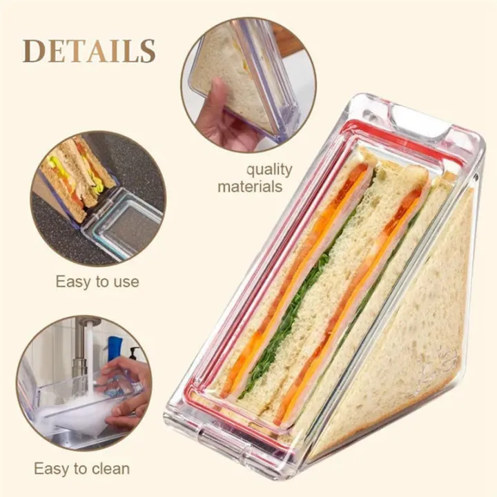 Nullmul%20Triangle%20Sandwich%20Container%20Triangle%20Clear%20Plastic%20Sandwich%20Container%20with%20Lid%20To-Go%20Containers%20for%20Cheese%201Pcs%20-%20Image%205