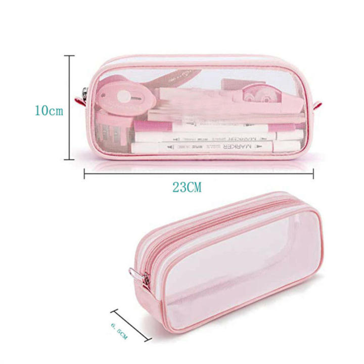 Pencil%20Case%20With%20Compartments%20Teen%20Girl%20Pencil%20Case%20Transparent%20Pencil%20Case%20Grid%20Mesh%20Pen%20Bag%20Multifunctional%20Organizer%20Box%20-%20Image%204