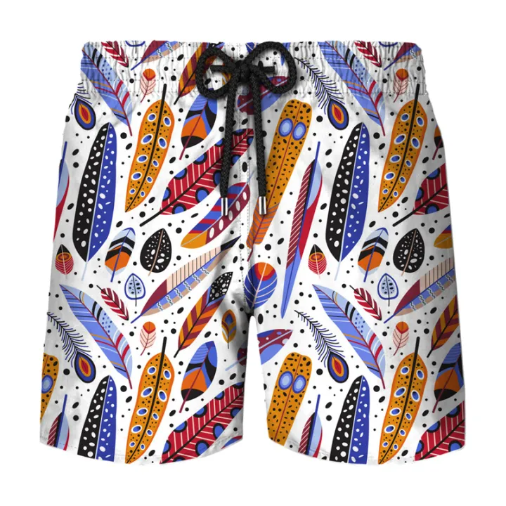 Colorful%20Feathers%203D%20Printing%20Graphic%20Board%20Shorts%20Pants%20Men%20Casual%20Hawaii%20Beach%20Shorts%20Quick%20Dry%20Swimsuit%20Cool%20Surf%20Swim%20Trunks%20-%20Image%202