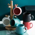 Ceramic Coffee Mug Creative Matte Pure Color Coffe Mugs Tumbler Cup Tea Milk Latte rcelain Novelty Tumblers Cute Cups. 