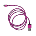 Micro USB fabric fast charging Data cable with  colour. 