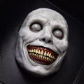 Scary Halloween Mask Horror Exorcist White Face Eyes Mask Realistic Ghost Smiling Demon Zombie Cosplay Costume Mask Party Props. 
